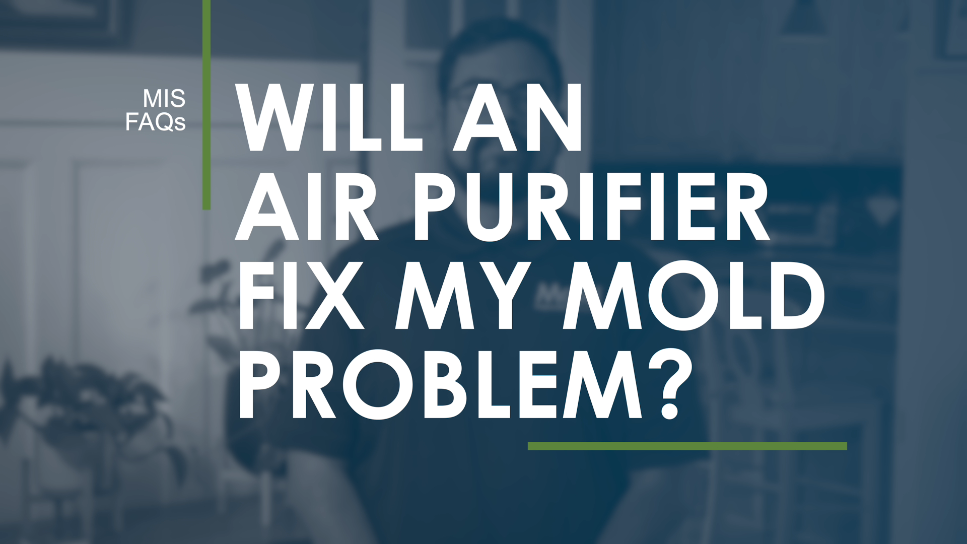 Will an air purifier fix my mold problem