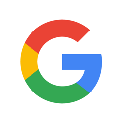 Google's colorful G logo, reminiscent of a testing palette, is in a circular shape. The logo features segmented colors of blue, red, yellow, and green on a white background.